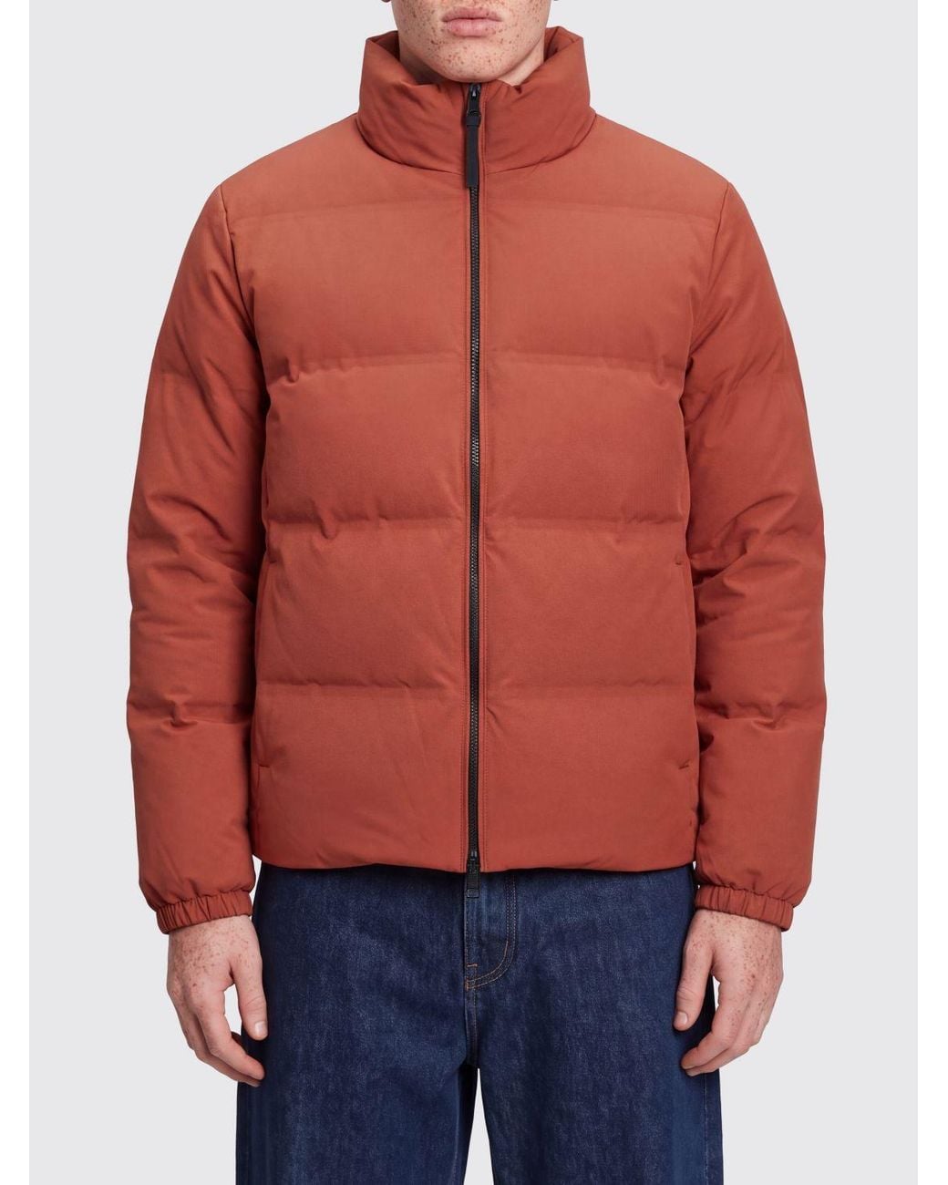 People Of Shibuya Red Tama Quilted Nylon Down Jacket Waterproof And Windproof for men