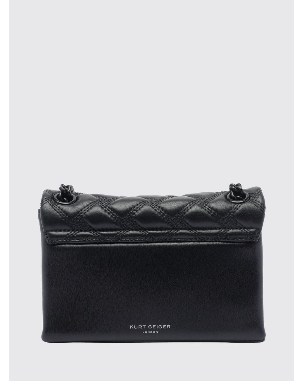 Kurt Geiger Black Kensington Leather Mini Crossbody Bag With Logo