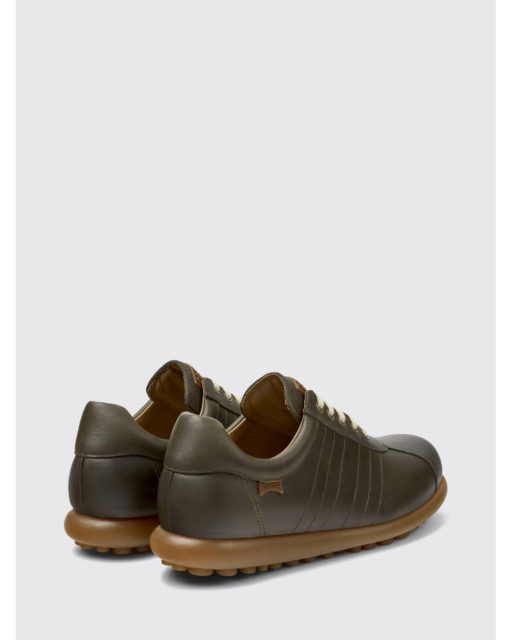 Camper Green Pelotas Smooth Leather Sneakers With Pu Midsole And Rubber Outsole for men
