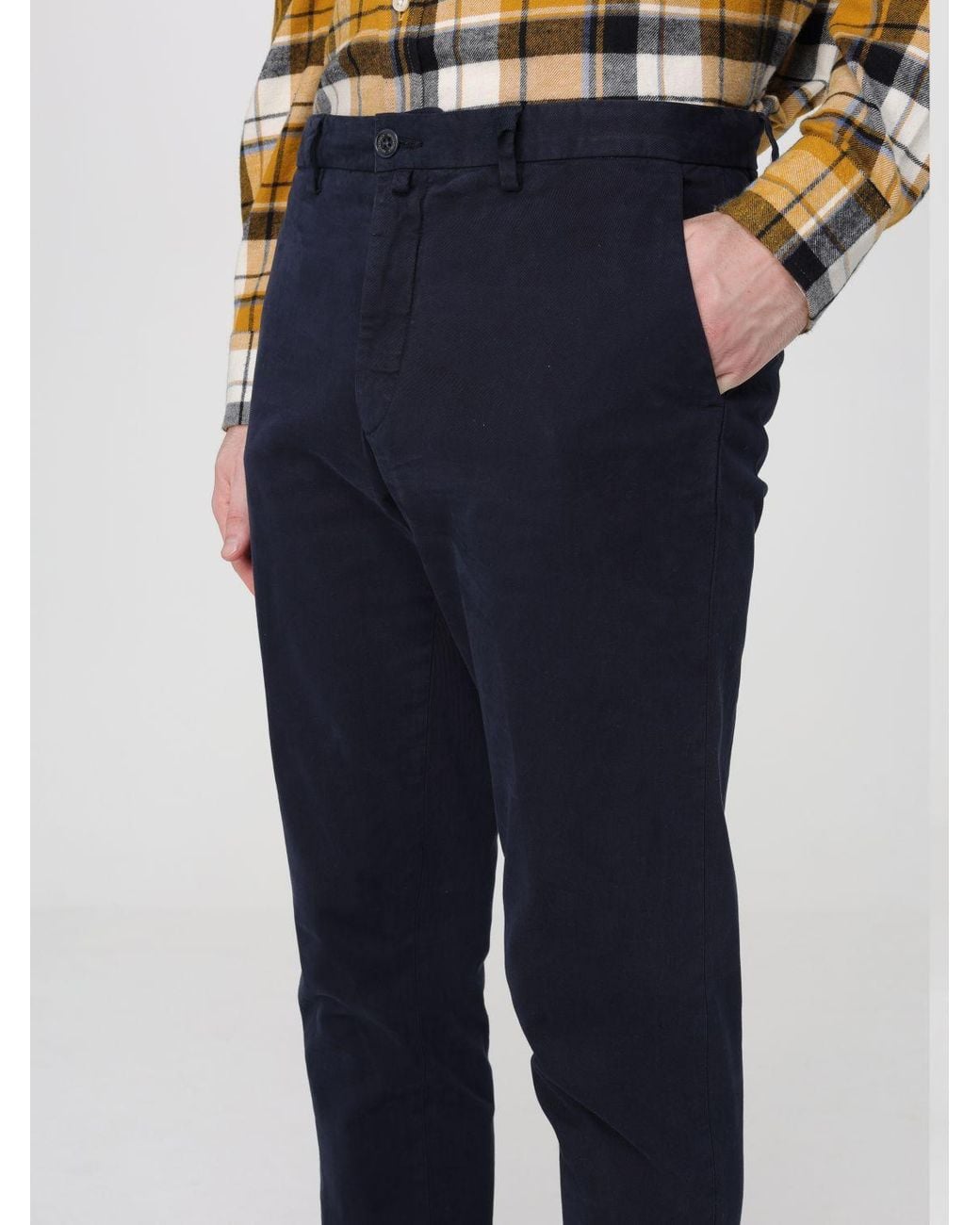 Brooksfield Blue Pants for men