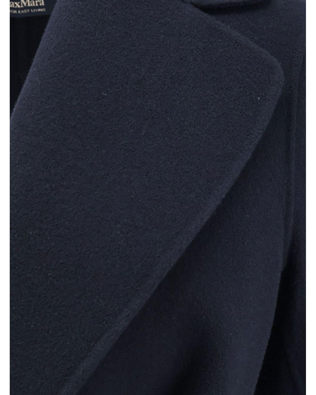 Max Mara Blue Long Belted Robe Coat