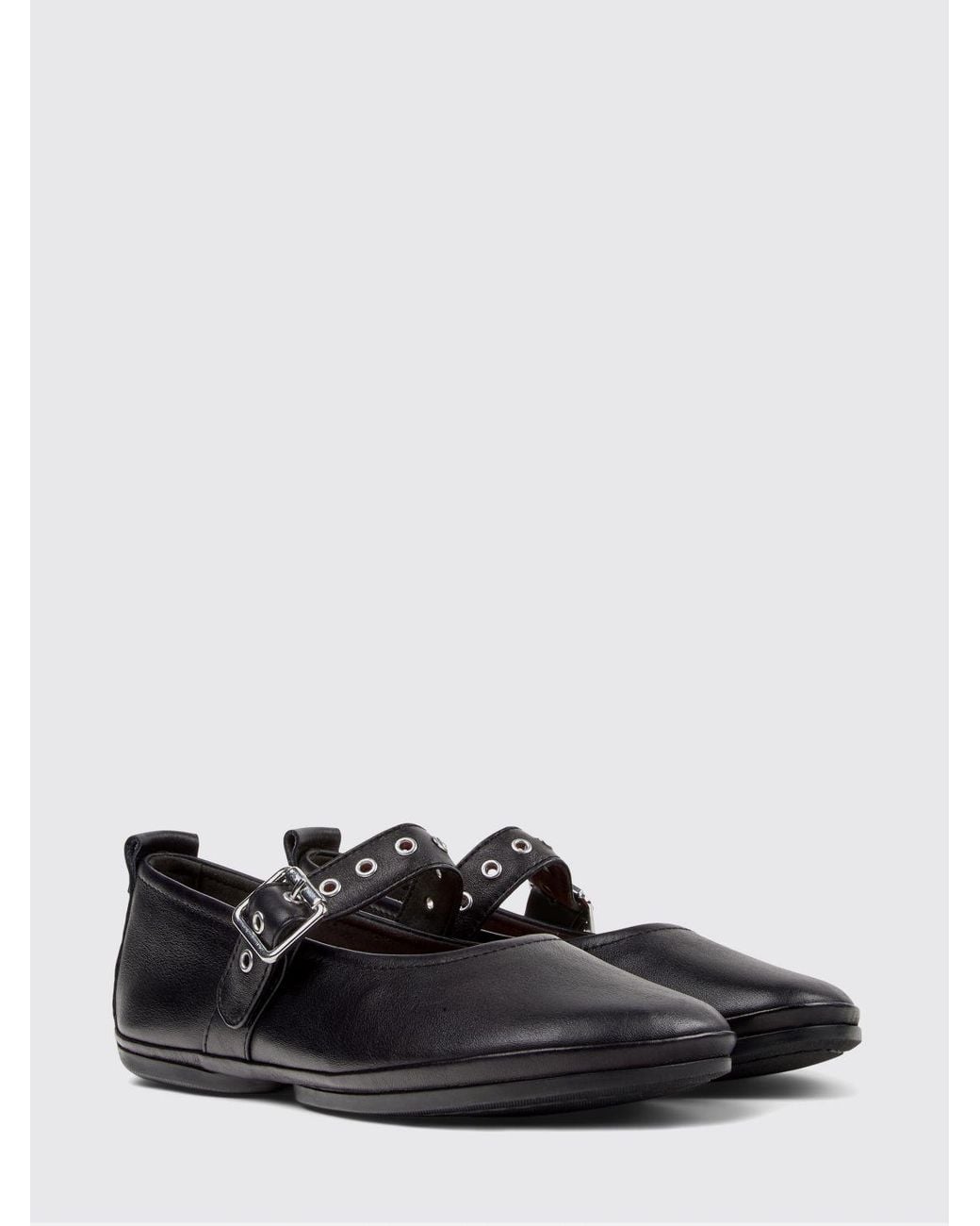 Camper White Right Nina Mary Jane Flats