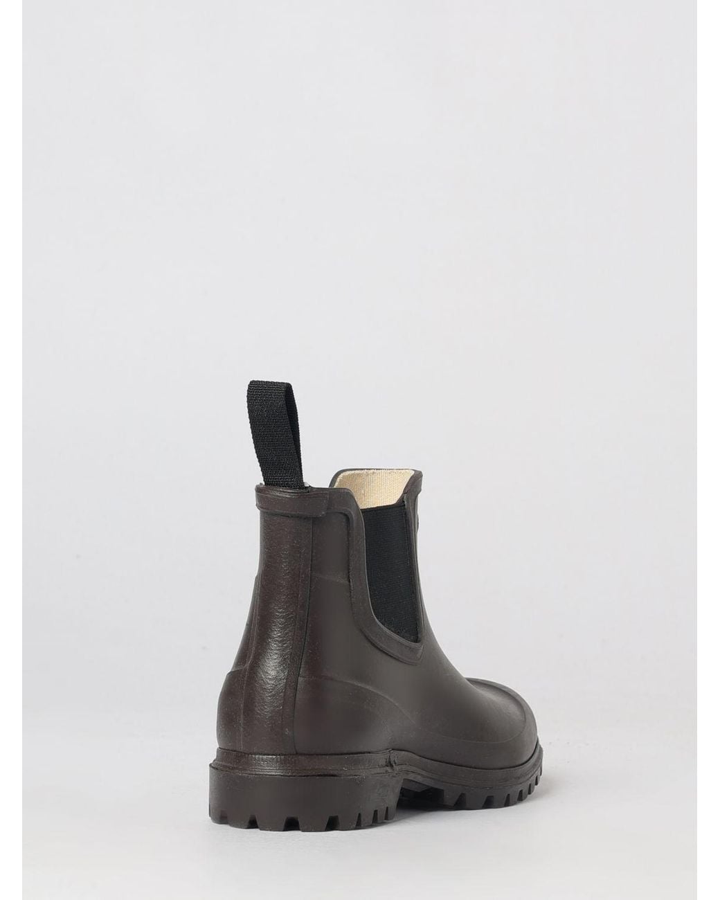 Superga Brown 798 Chelsea Rubber Rain Boots With Lug Sole for men