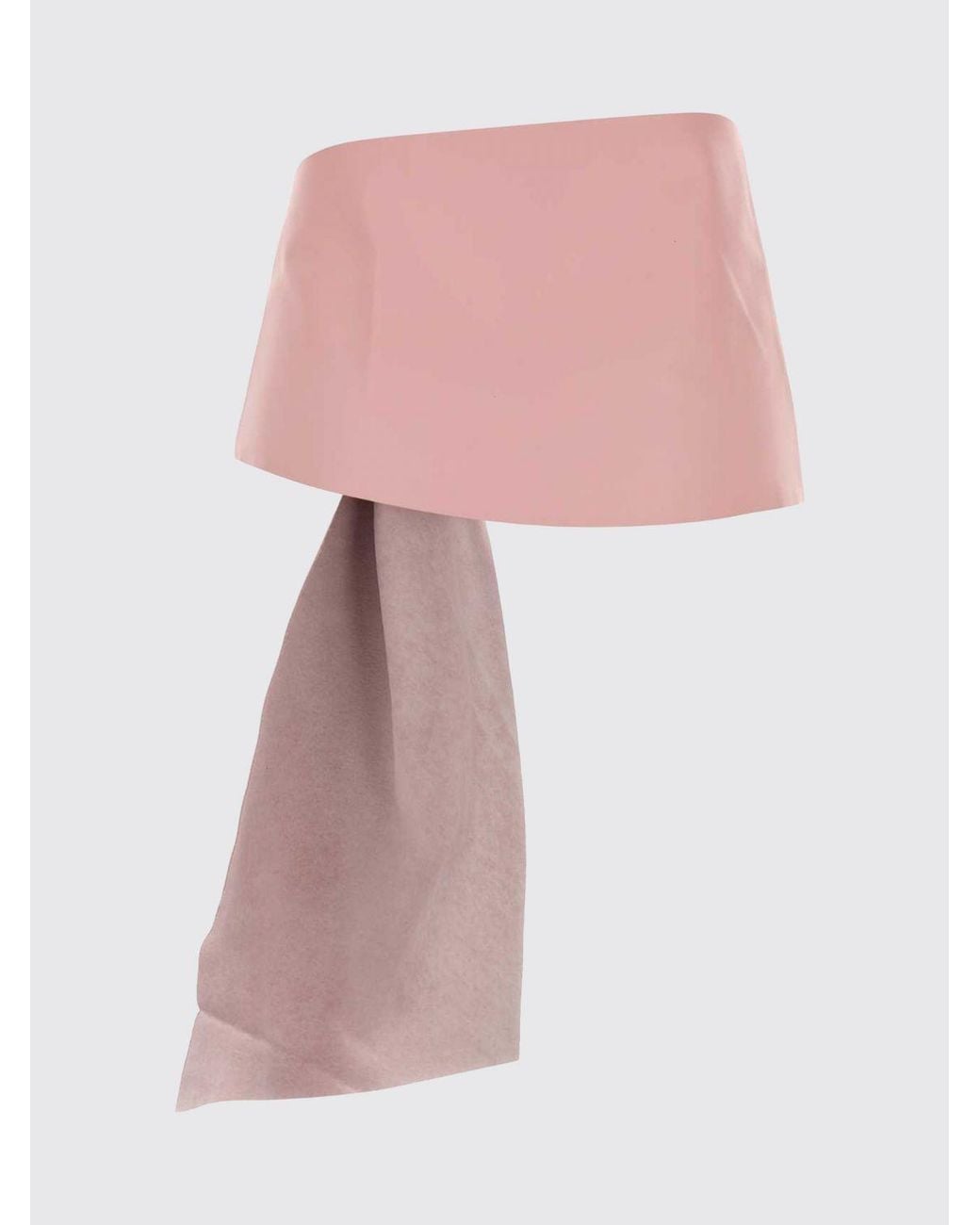 GIMAGUAS Pink Asymmetric Leather Belt With Pin Buckle Closure