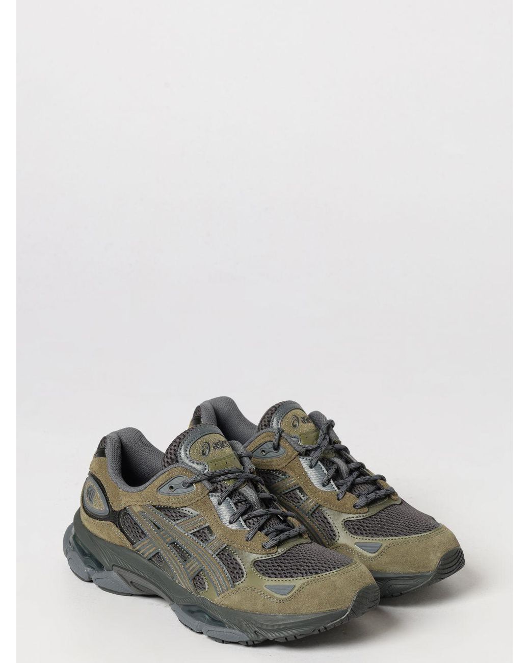 Asics Green Gel-Nyc 2.0 Suede And Mesh Sneakers With Gel Technology for men