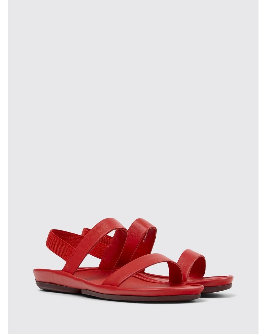Camper Red Heeled Sandal