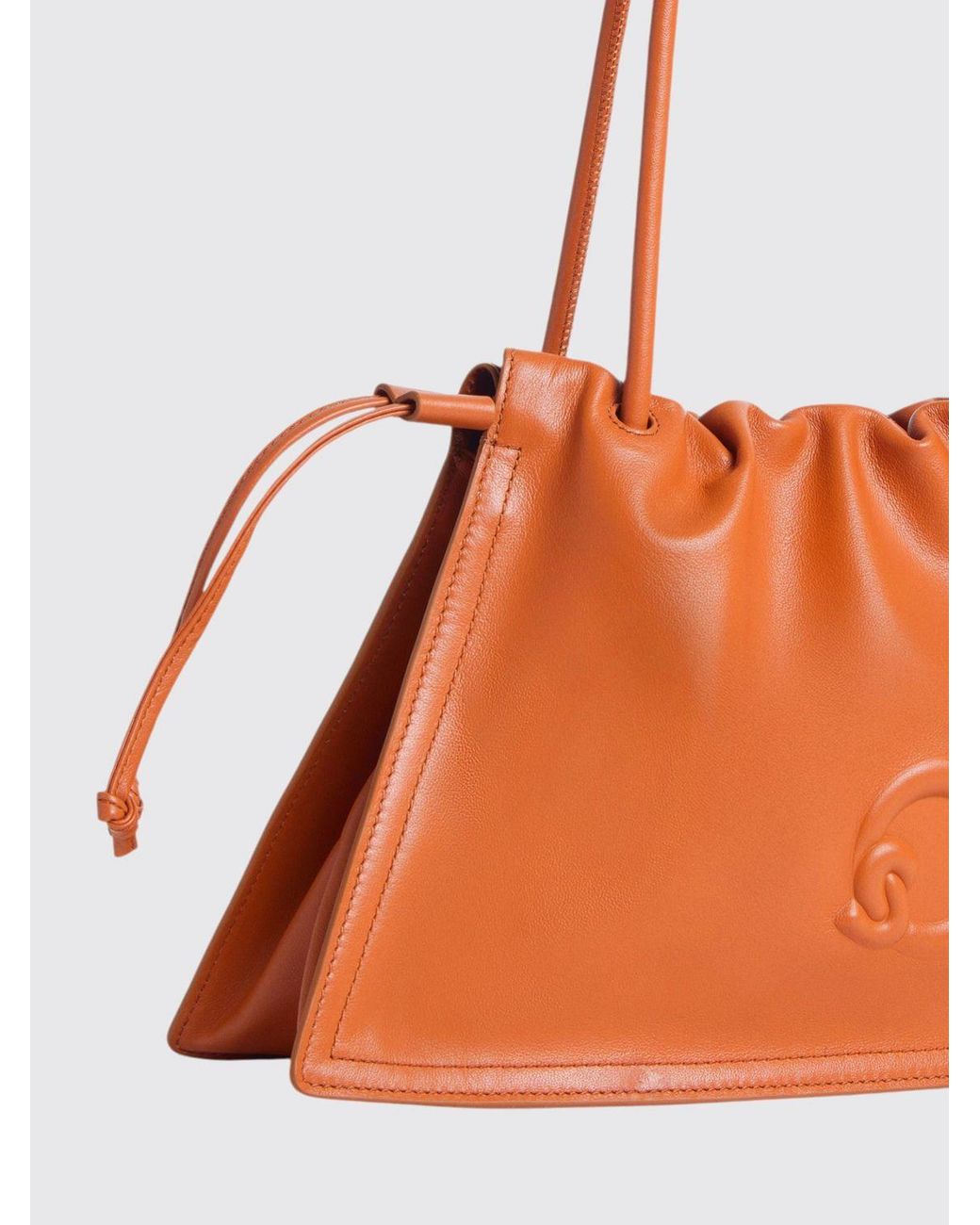 Coccinelle Orange Dulse Leather Bag