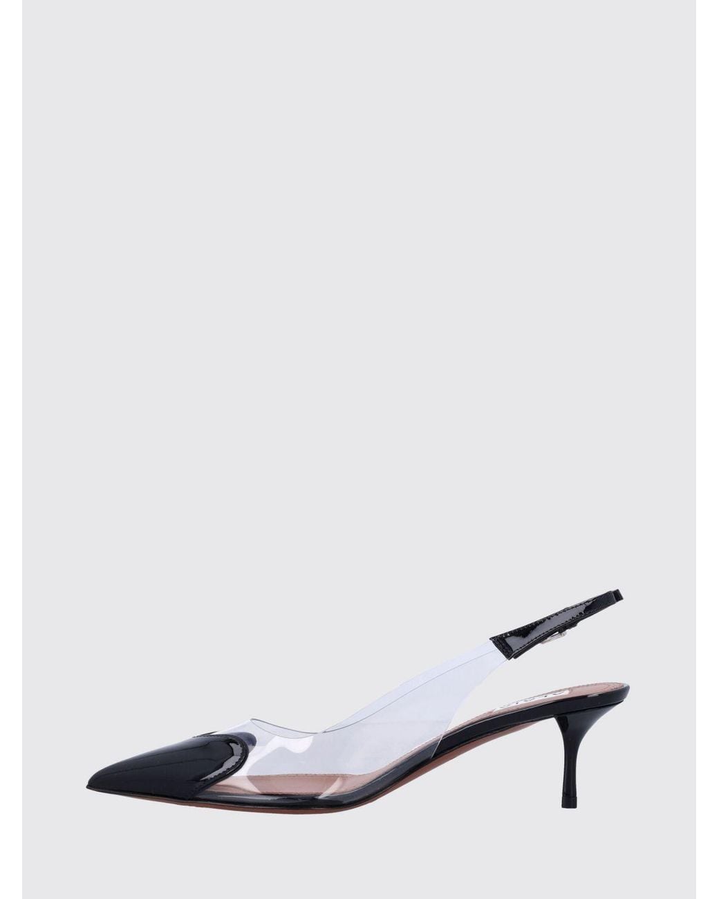 Alaïa White Le Cœur Pvc And Patent Leather Slingbacks