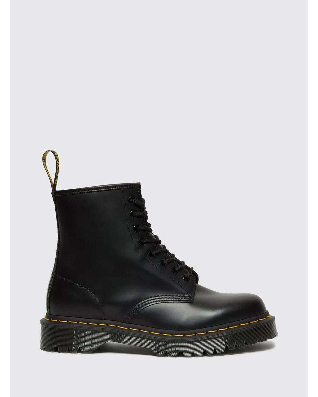 Dr. Martens Black Bex 1460 Smooth Leather Combat Boots With Bex Lug Sole For for men