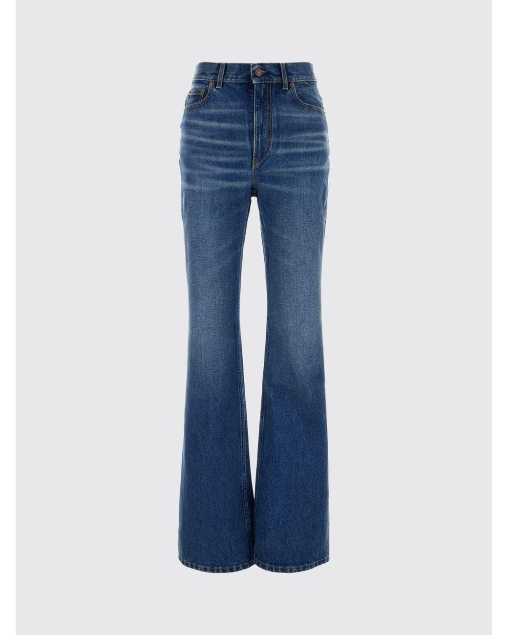 Chloé Blue ChloÉ High-Waisted Five-Pocket Flared Jeans