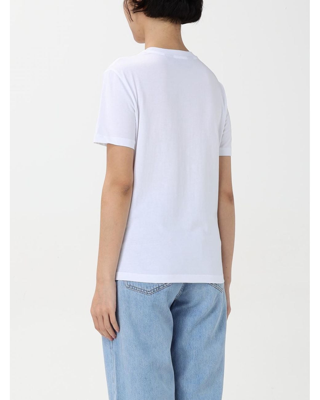 Just Cavalli White Logo Graphic Tee