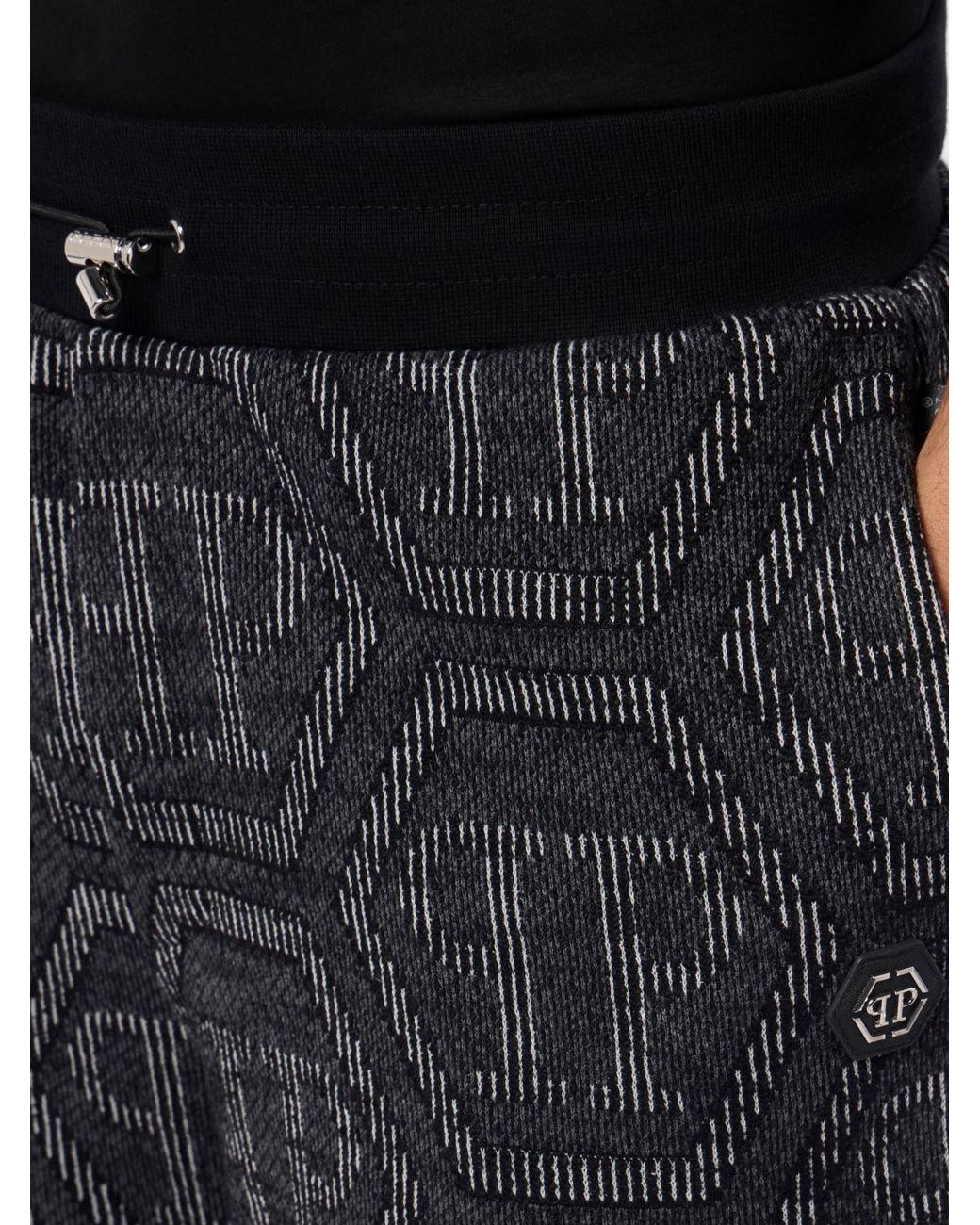 Philipp Plein Black Shorts for men