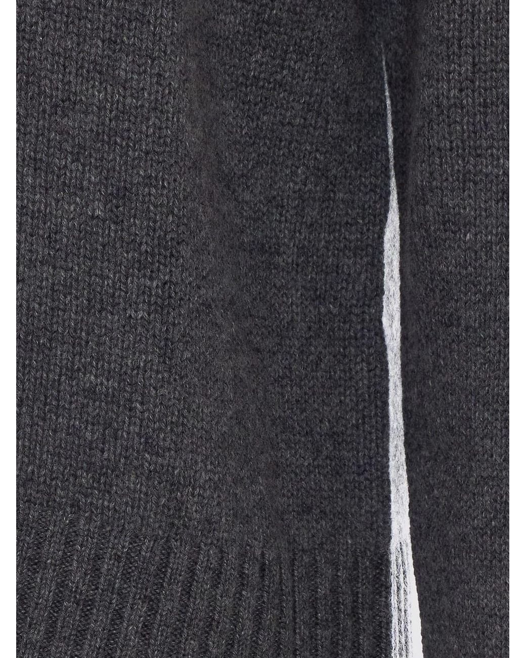 Lisa Yang Gray 100% Cashmere Crewneck Jumper With Dropped Shoulders for men