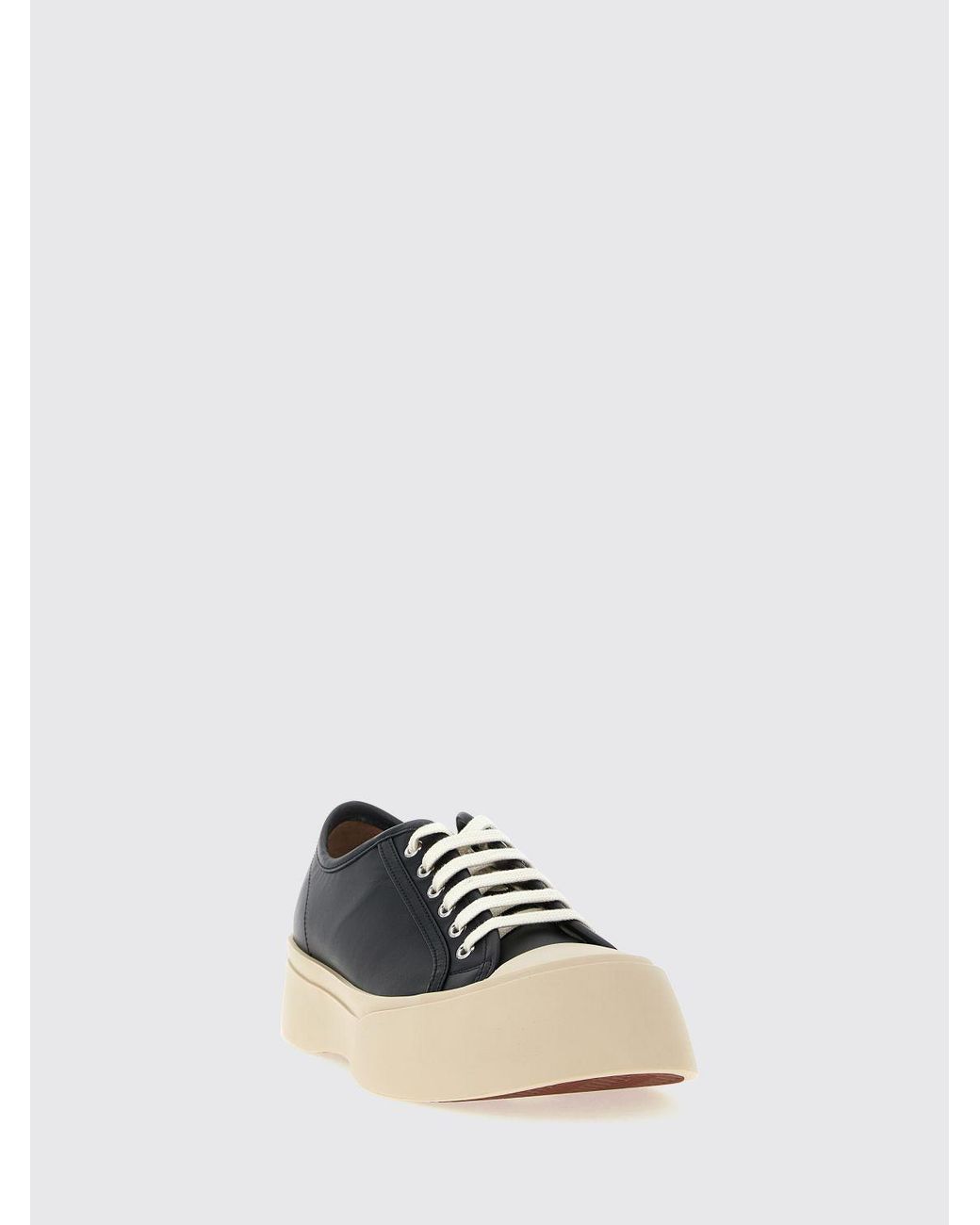 Marni Niedrige Pablo Sneakers Aus Kalbsleder Mit Plateausohle in White für Herren