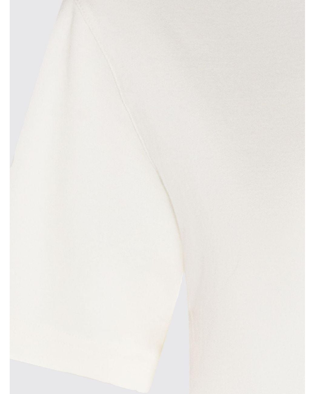 Lemaire White Basic Cotton T-Shirts