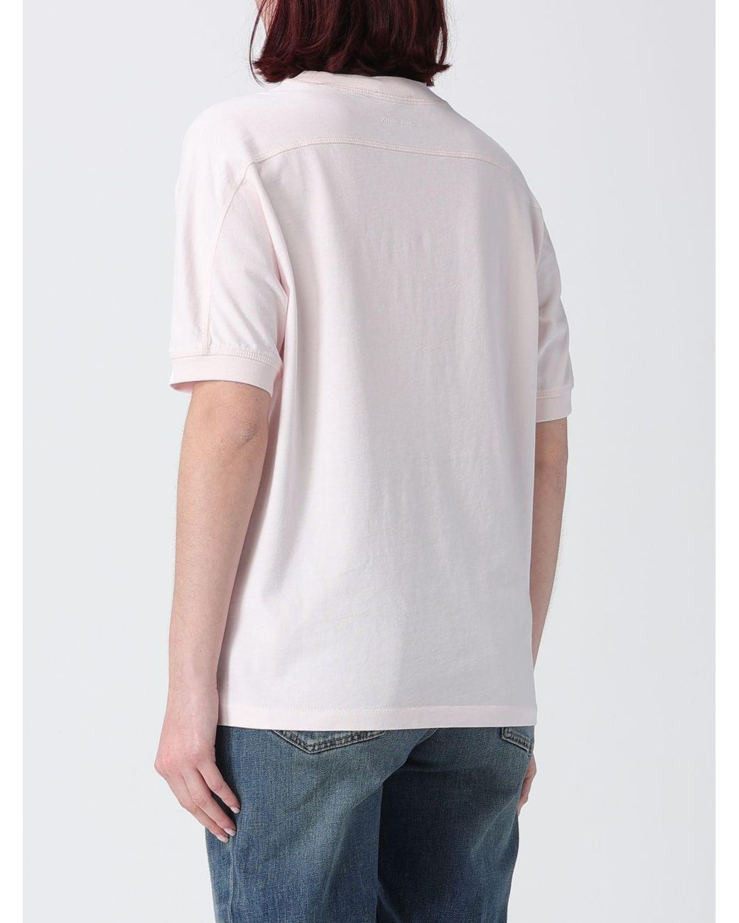 Anine Bing White Logo Cotton T-Shirt