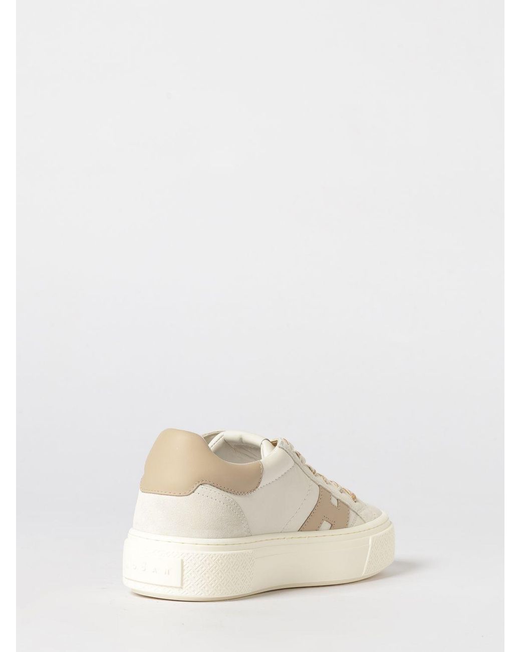Hogan Natural Crosswind Leather Sneakers