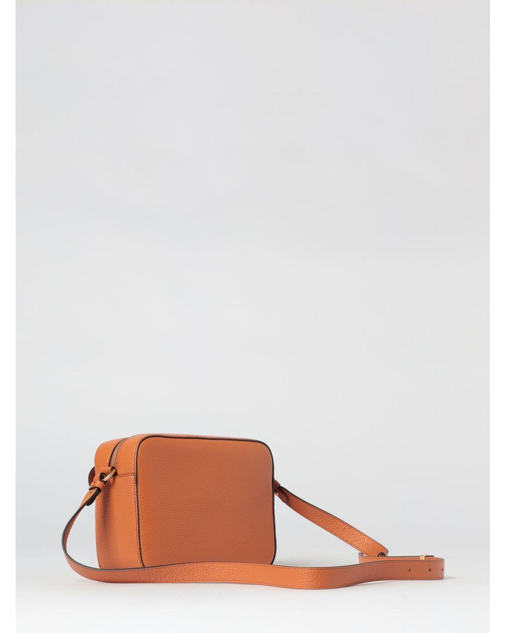 Coccinelle Orange Beat Hammered Leather Bag