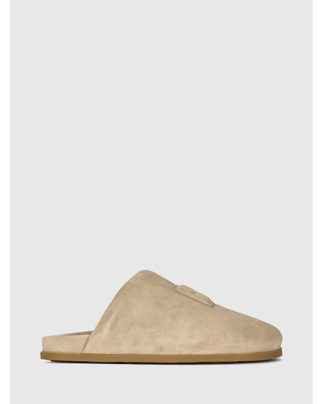 Givenchy Natural Calfskin Mules With Lettering Logo And Round Toe for men