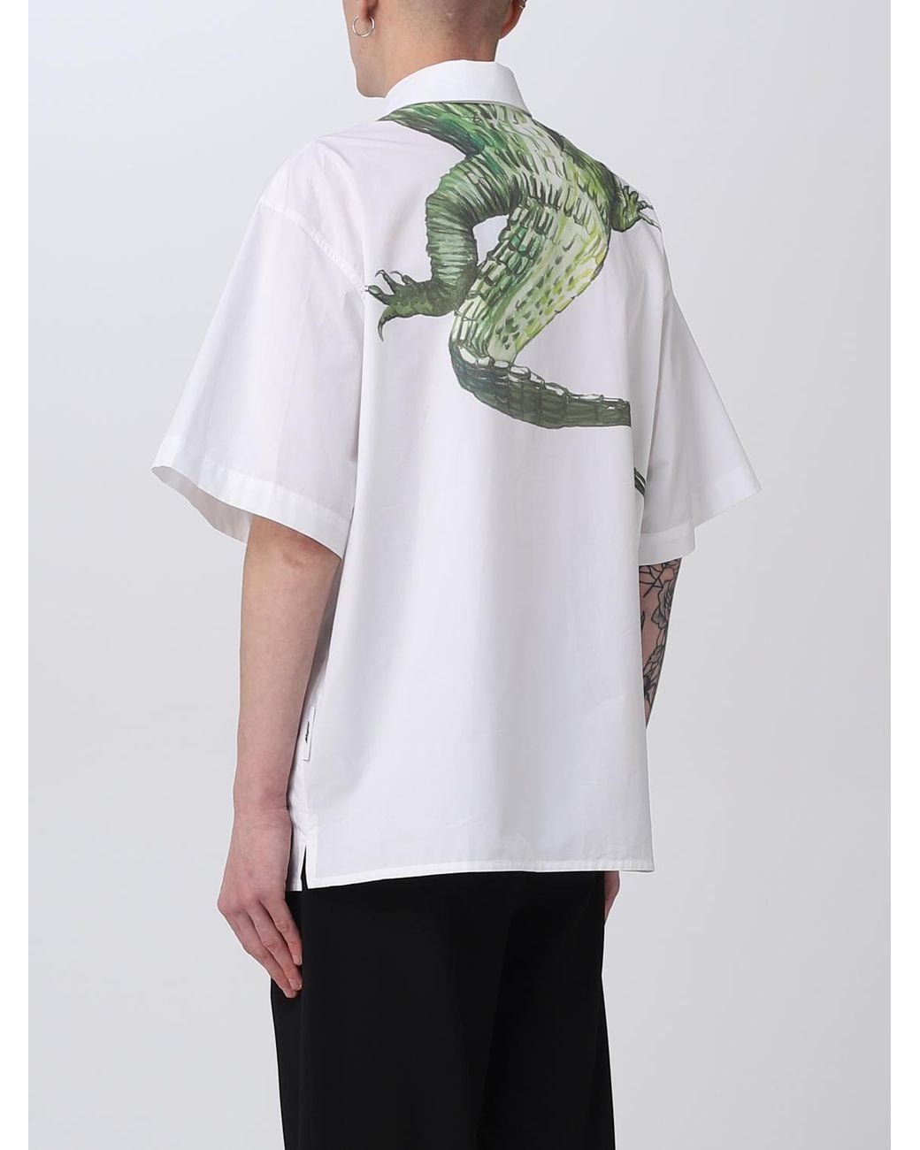 MSGM White Shirt In Cotton for men