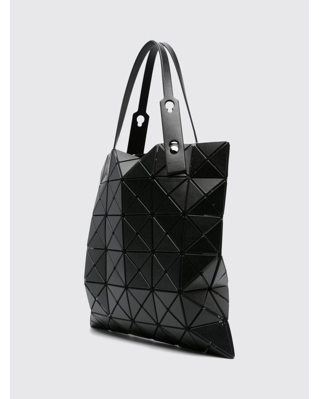 Issey Miyake Black Lucent Geometric-Panel Tote Bag