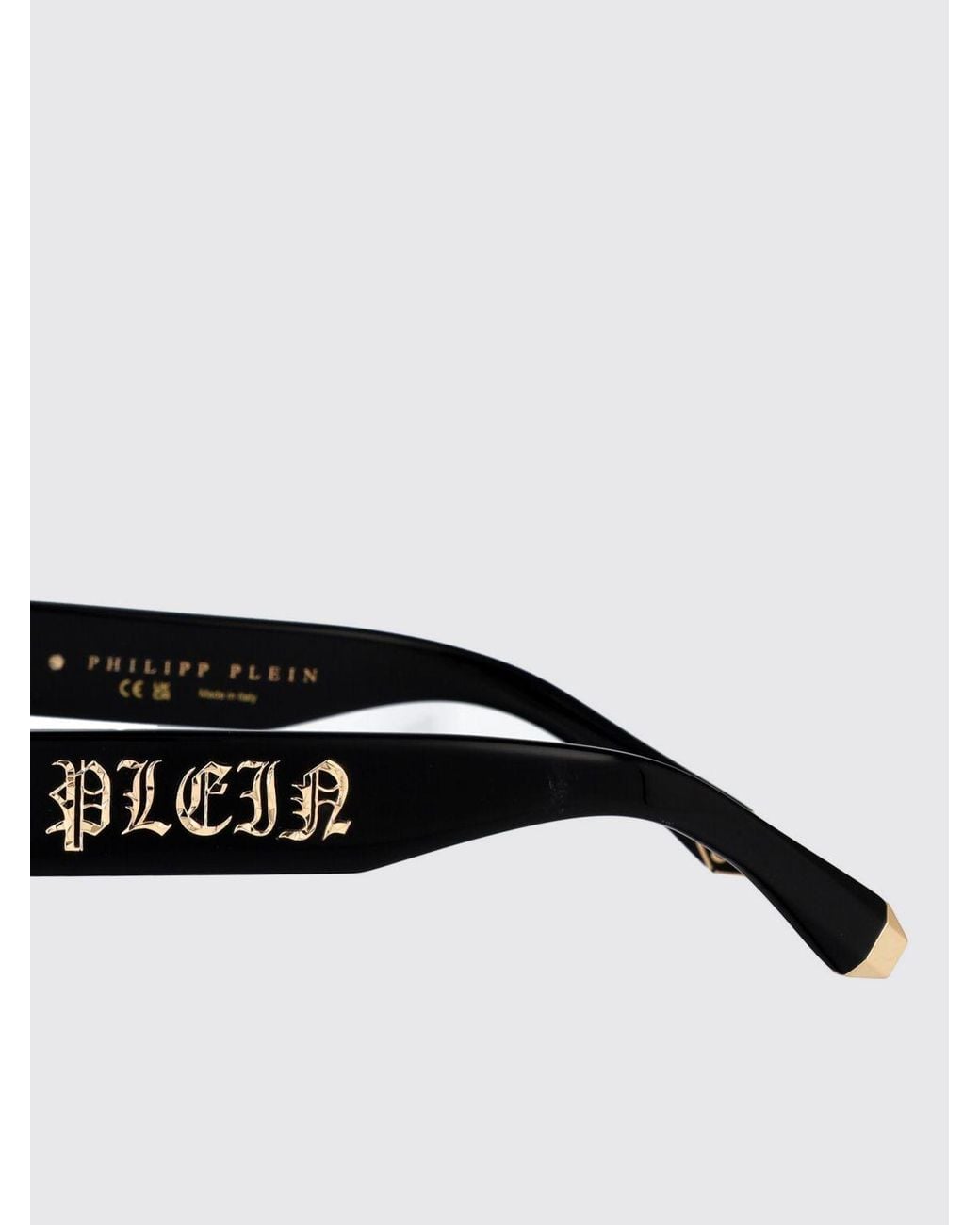 Philipp Plein Black Spp130M Sunglasses Square Frame