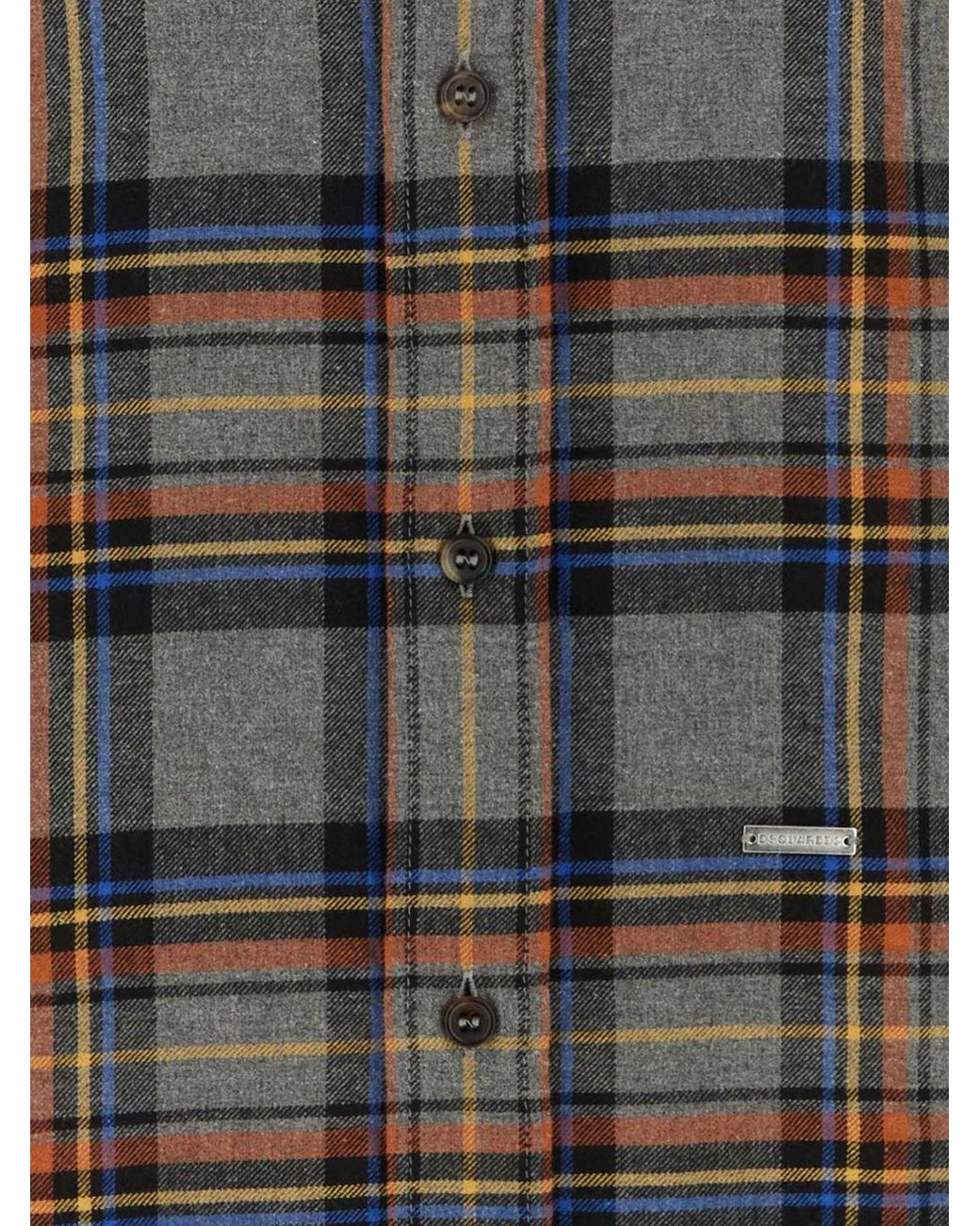 DSquared² Gray Long-Sleeved Casual Shirt for men