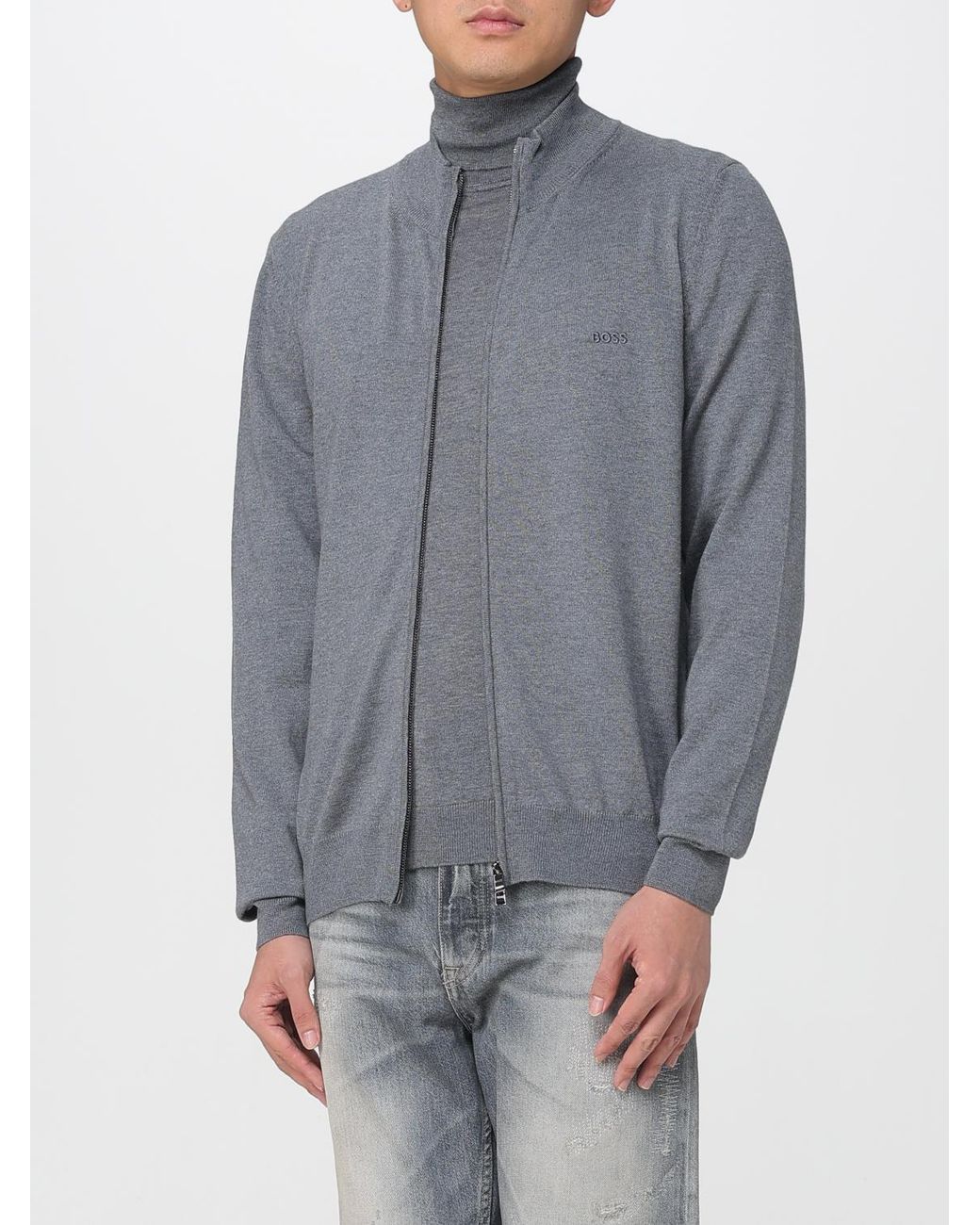 Boss Gray Jumper for men
