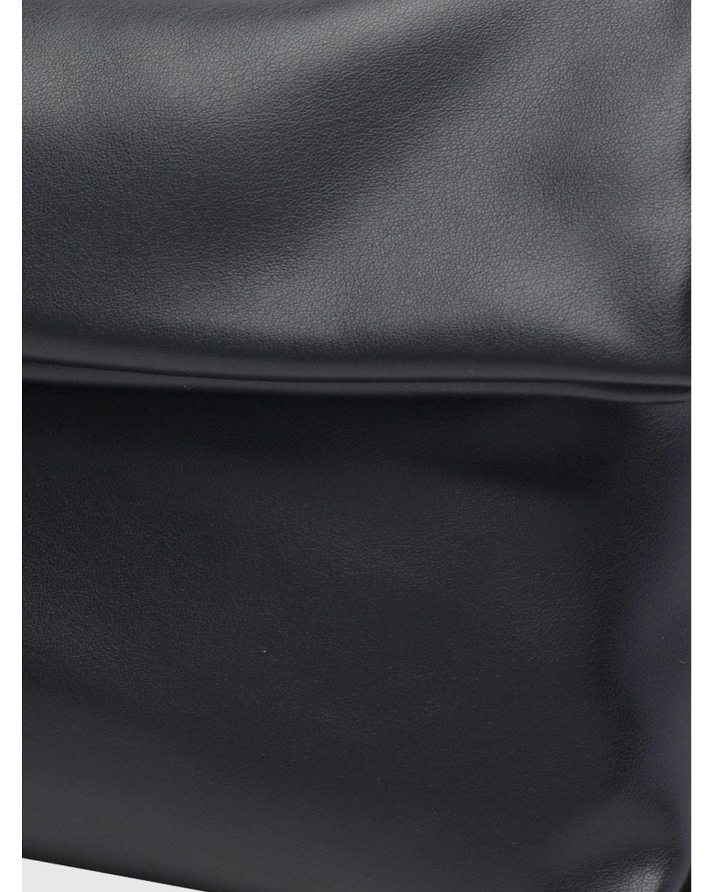 Liu Jo Gray Faux Leather Clutch With Contrast Logo And Removable Strap