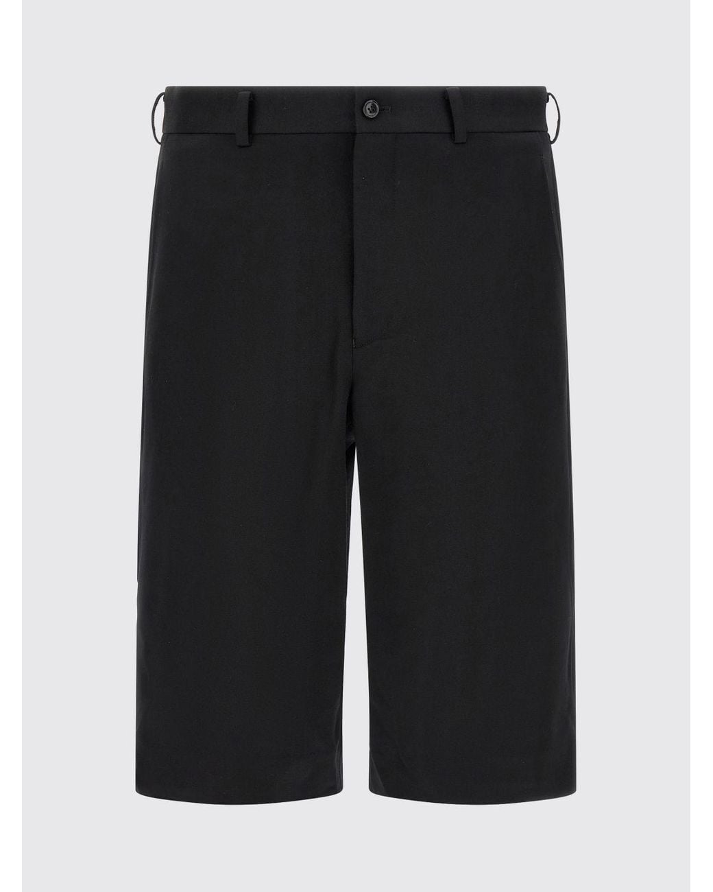 Comme des Garçons Black Comme Des GarÇ Ons Homme Plus Knee-Length Pure Wool Chino Shorts for men