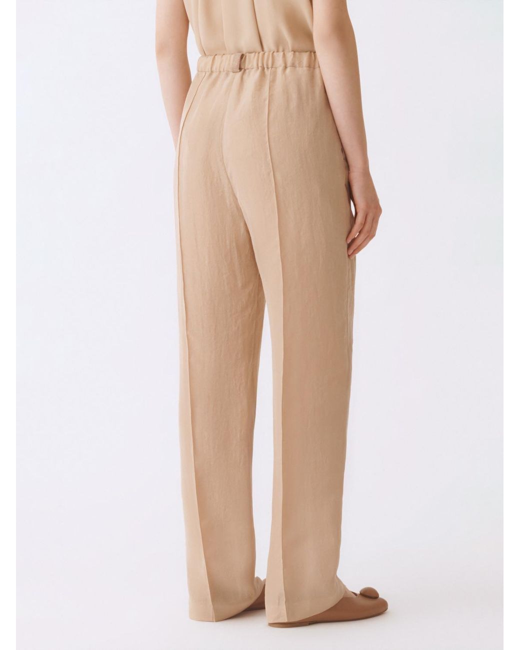 Fabiana Filippi Natural Wide Leg Trousers