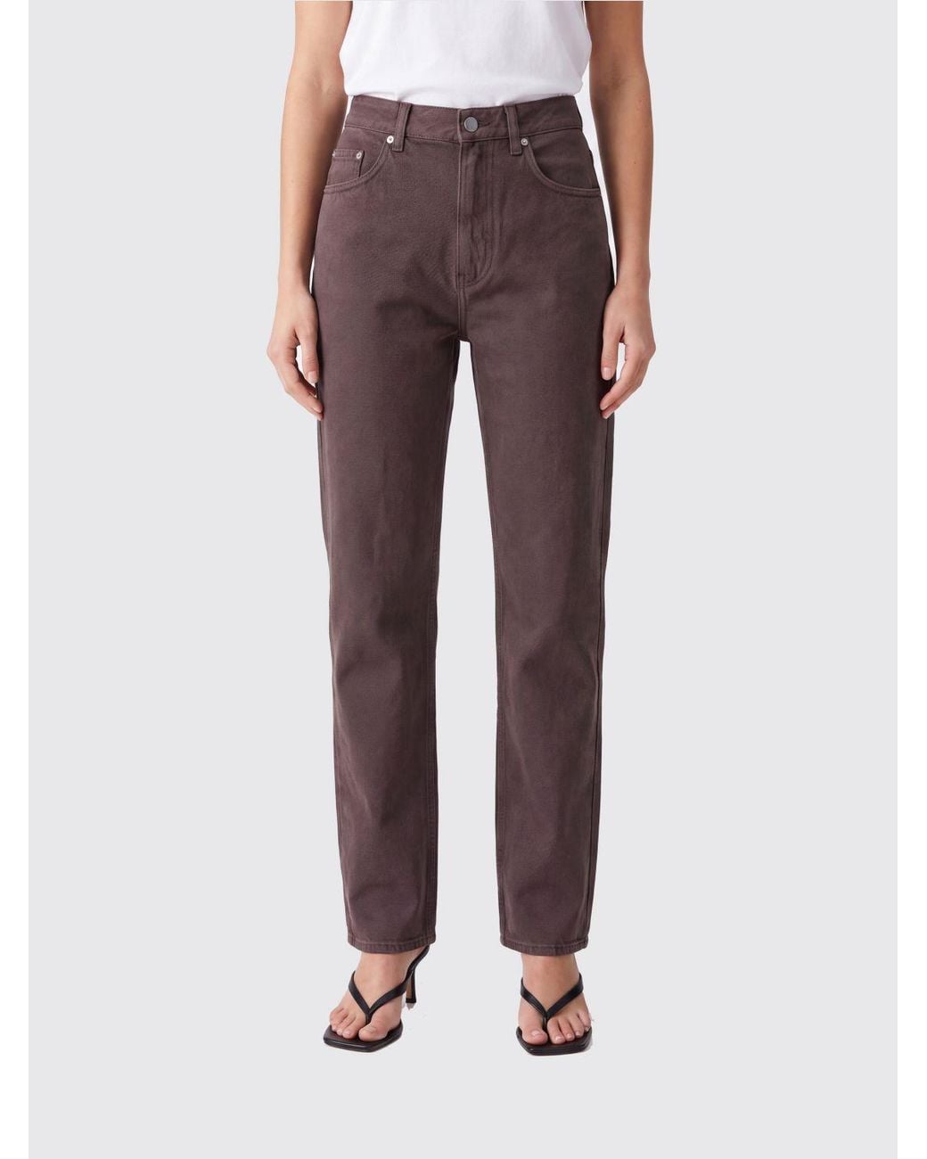 Loulou de Saison Red Samur High-Waisted Boyfriend Jeans