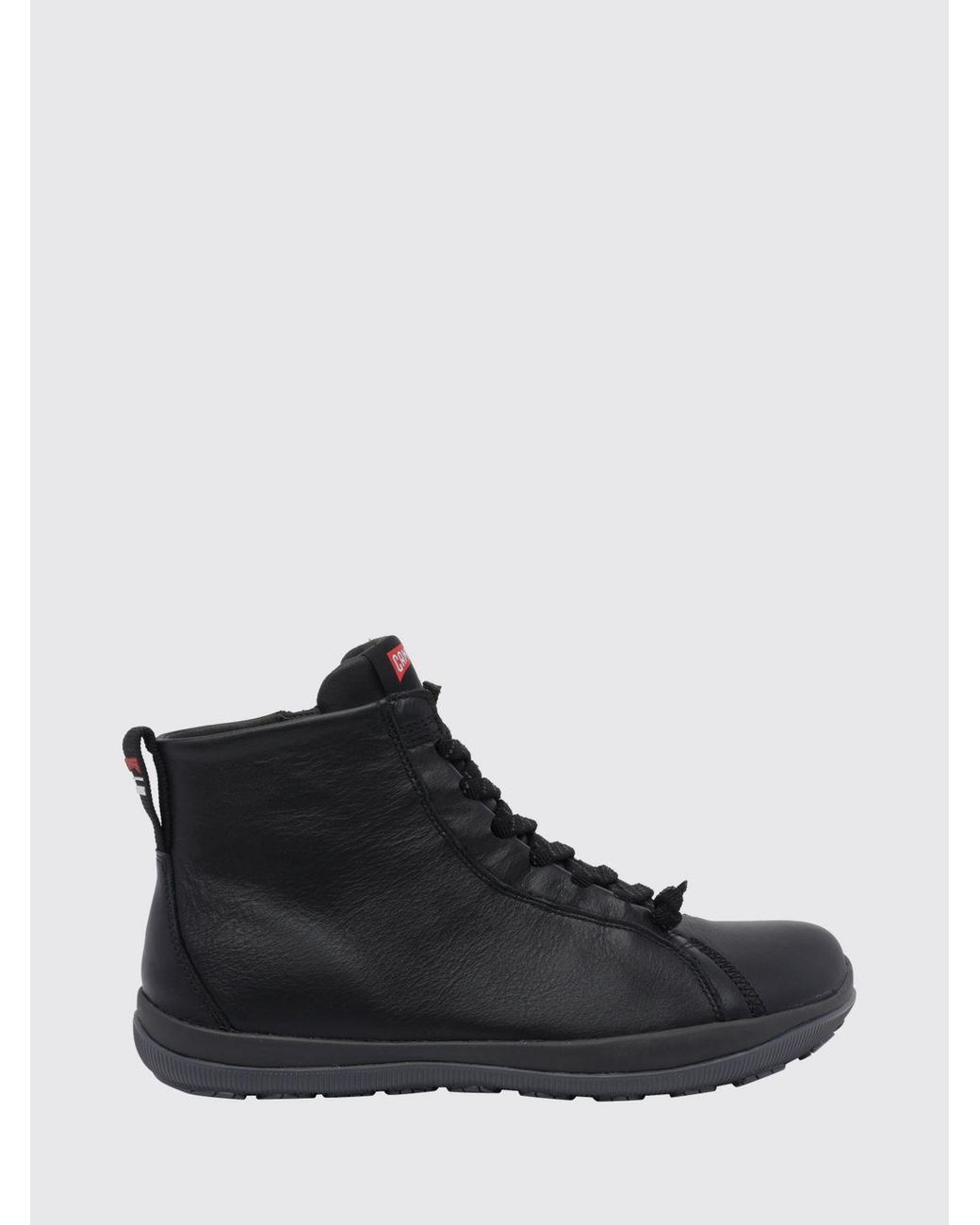 Camper Black Peu Pista Gm Leather And Gore-Tex Technical Fabric Ankle Boots for men