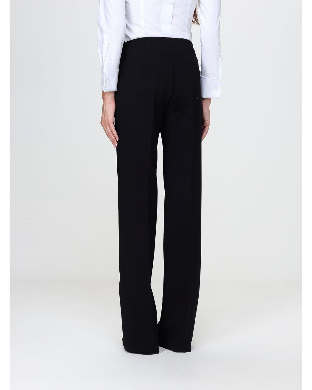 Max Mara Black High-Waisted Skinny Trousers