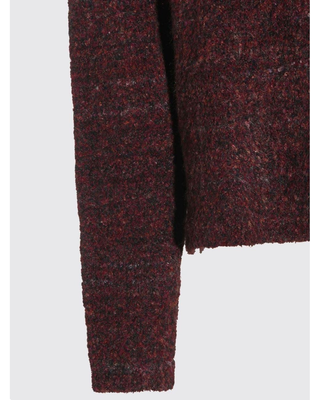 Daily Paper Red V-Neck Wool-Blend Jumper With Long Sleeves for men