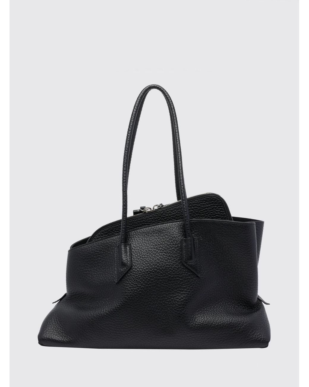The Attico Black La Passeggiata Shoulder Bag
