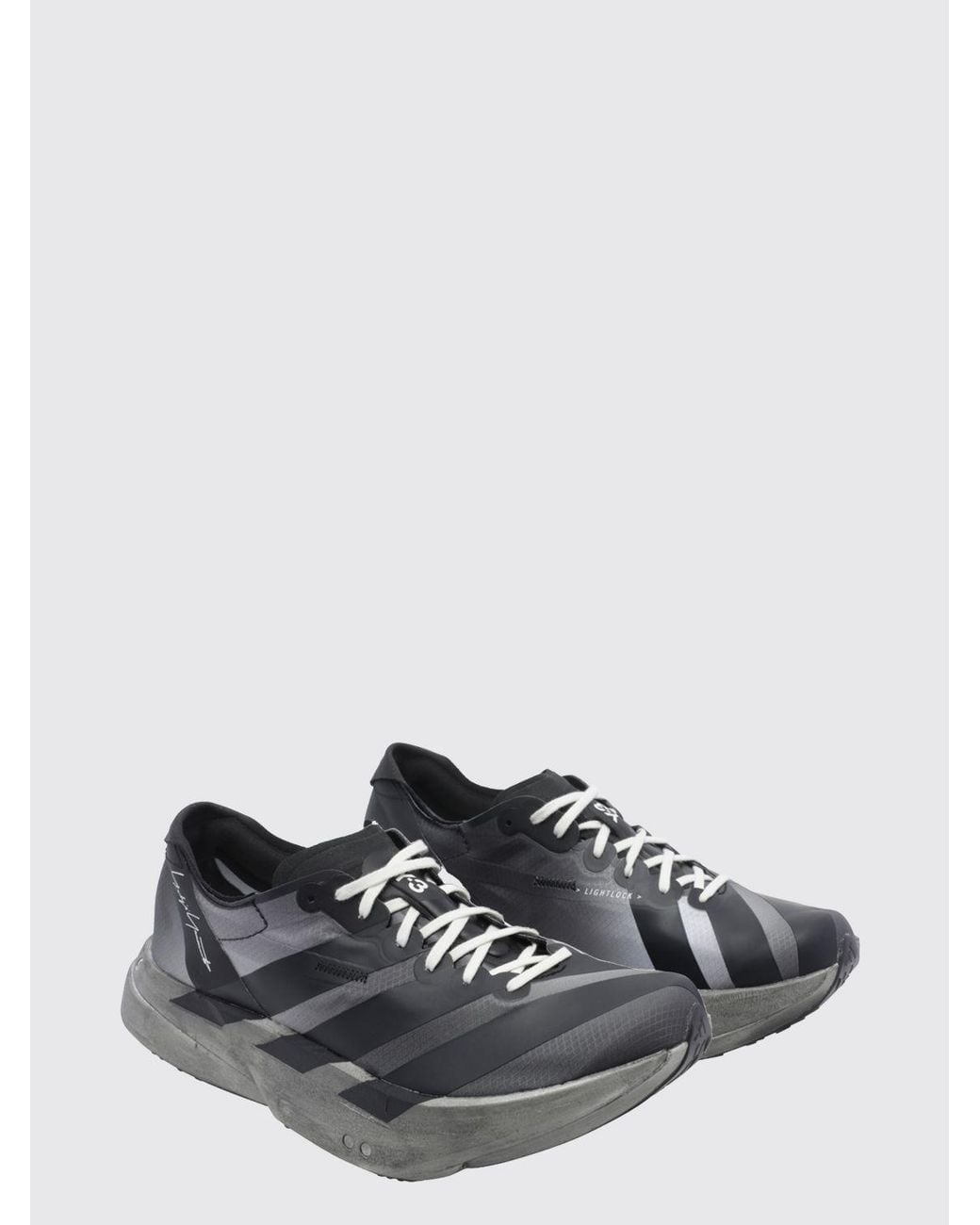 Y-3 White Adios Pro Technical Fabric Sneakers With Extralight Sole And Round Toe for men