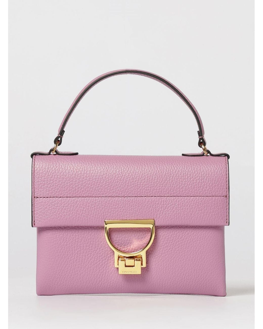 Coccinelle Pink Arlettis Mini Grained Leather Bag