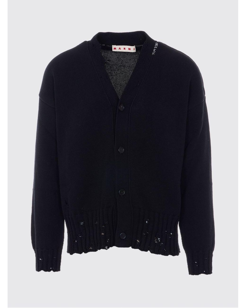 Cárdigan De Algodón Marni de hombre de color Blue