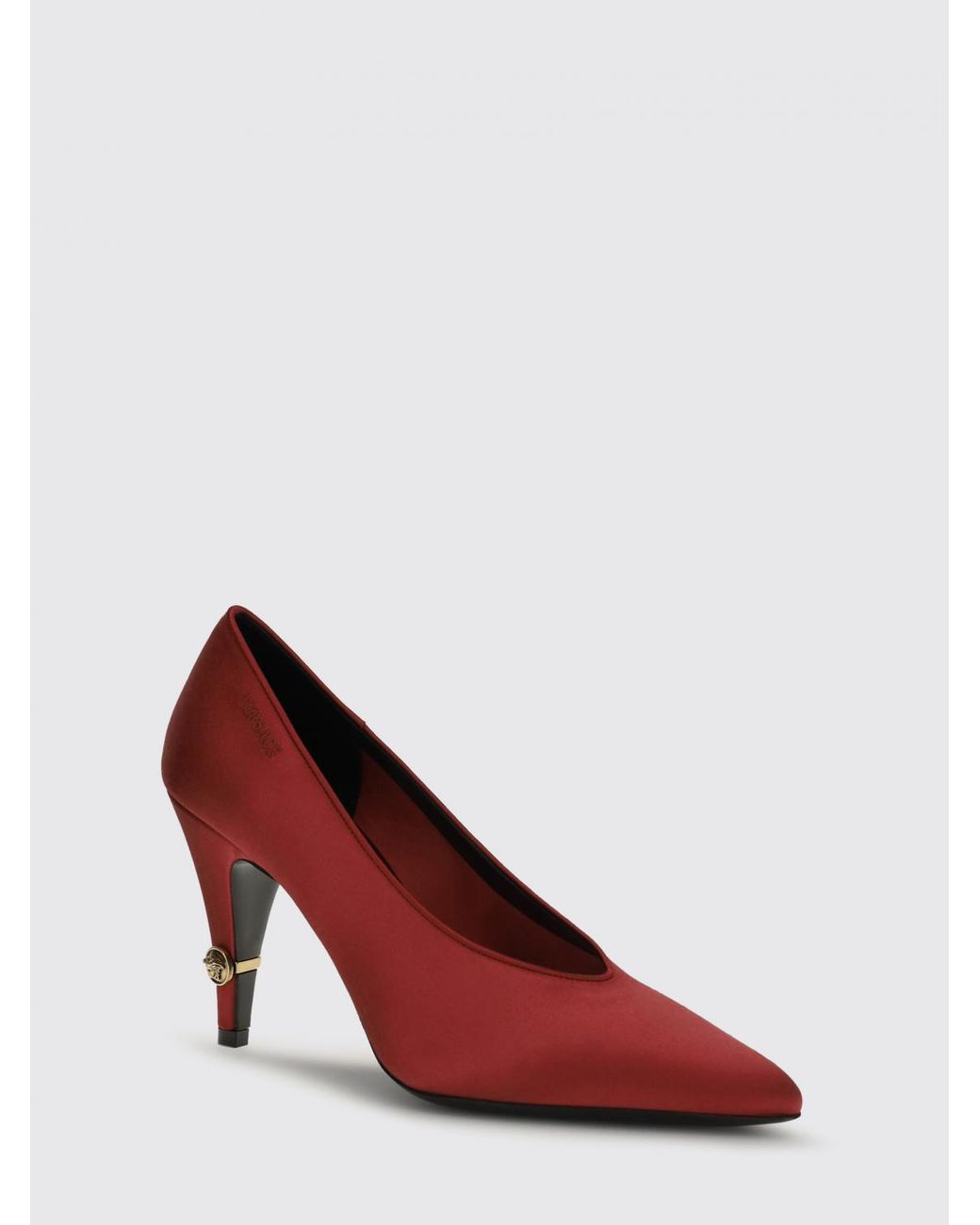 Versace Red Gianni Satin-Pumps