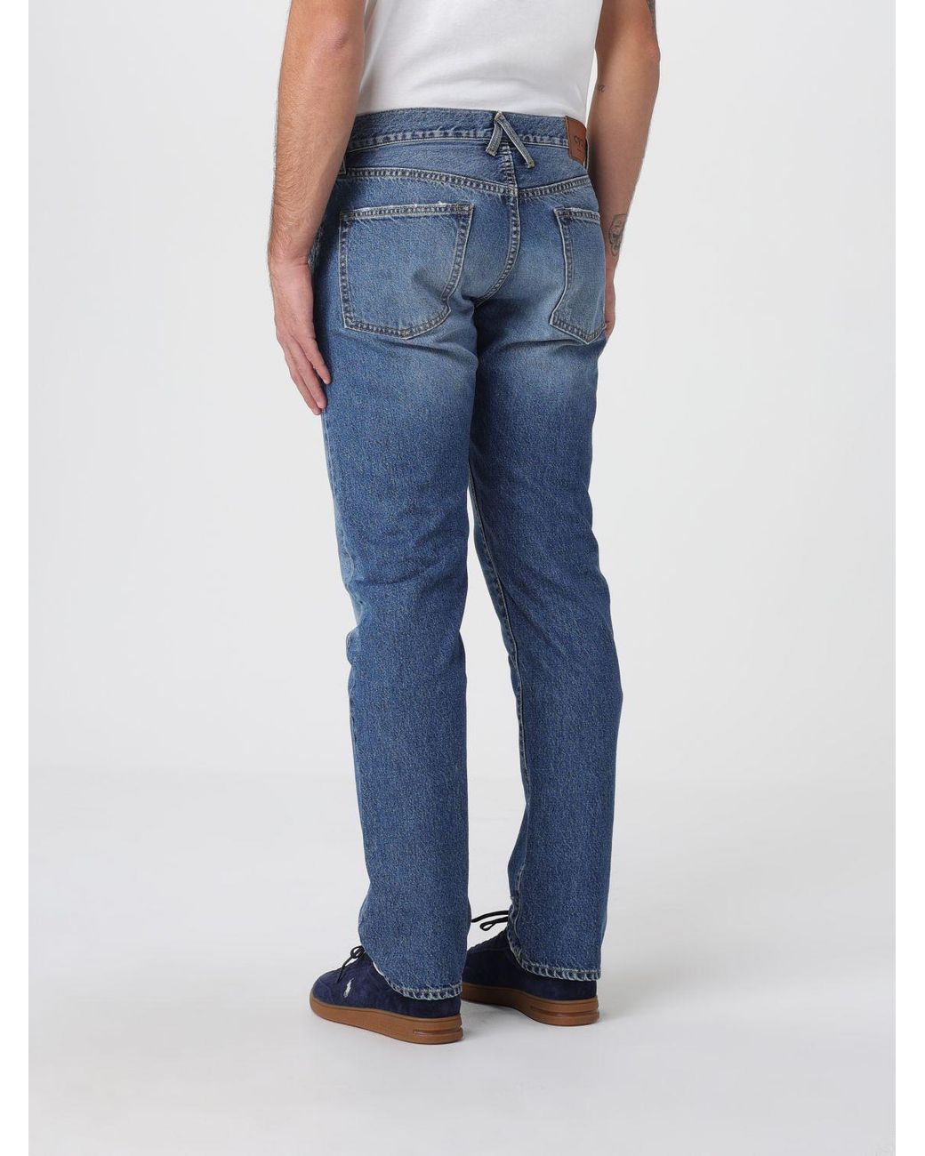 CYCLE Blue Trousers for men