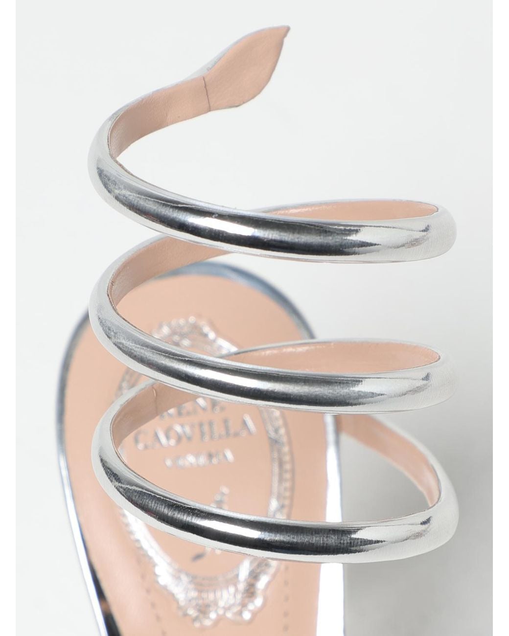 Rene Caovilla White Sandals
