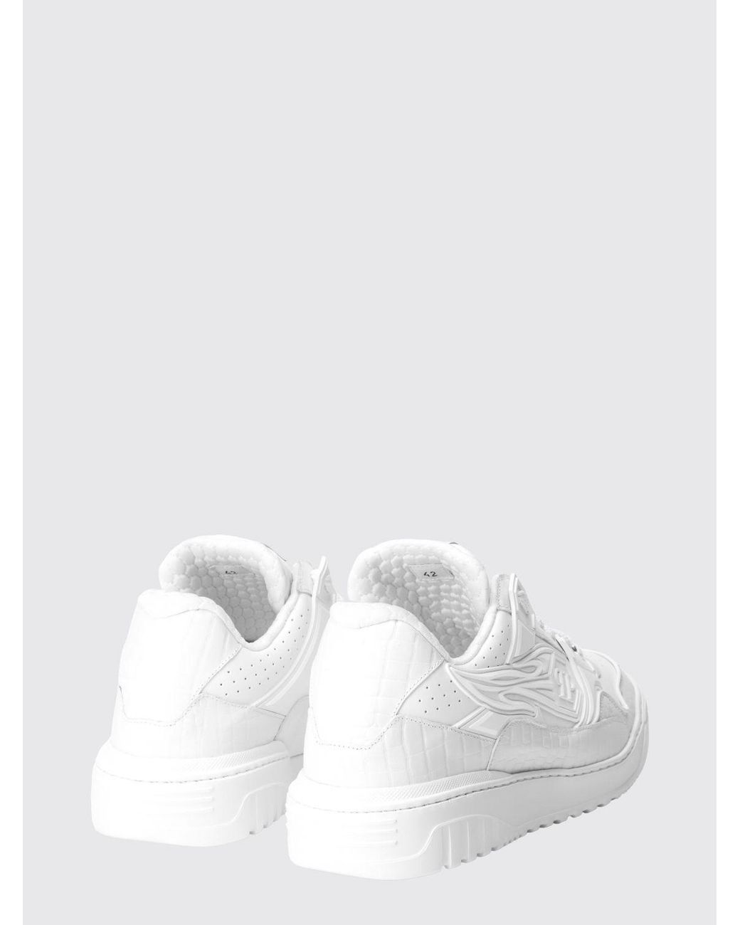 Philipp Plein White Moonwalker Sneakers for men