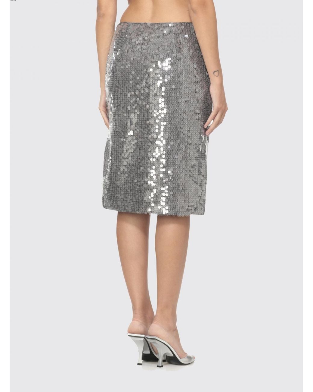 ROTATE BIRGER CHRISTENSEN Gray Skirt