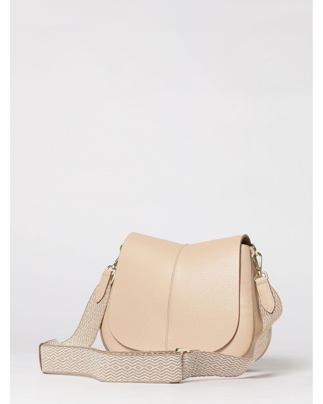 Gianni Chiarini Natural Helena Round Grained Leather Bag