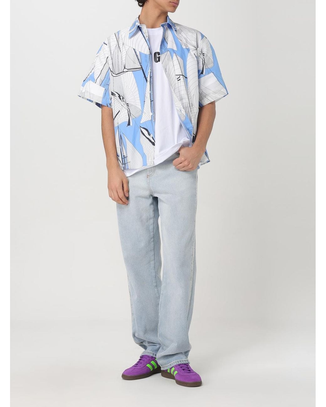 MSGM White T-Shirt for men