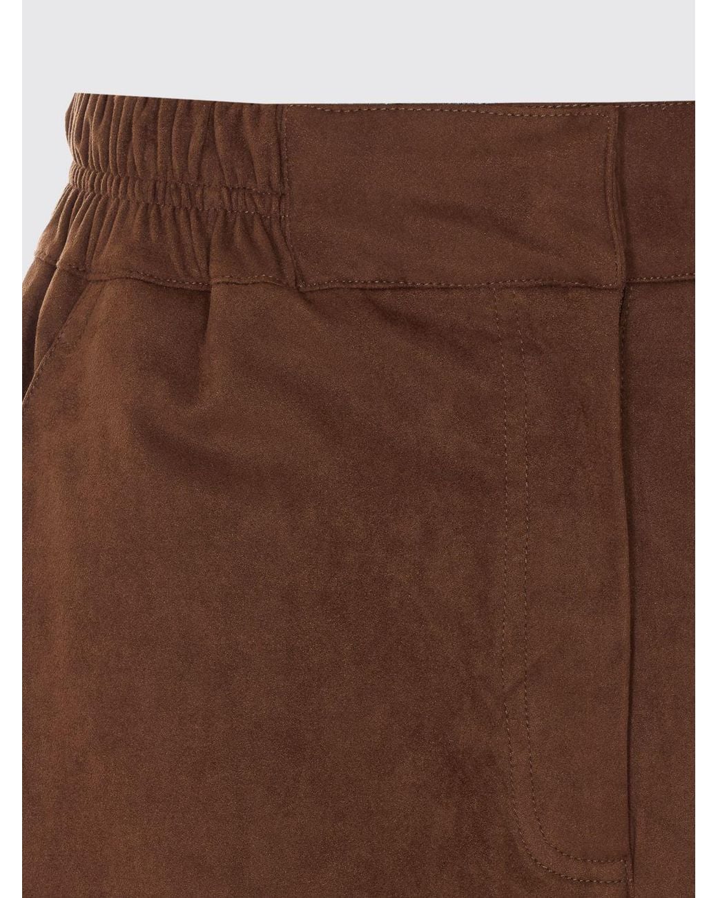 Urbancode Brown Faux Suede Shorts