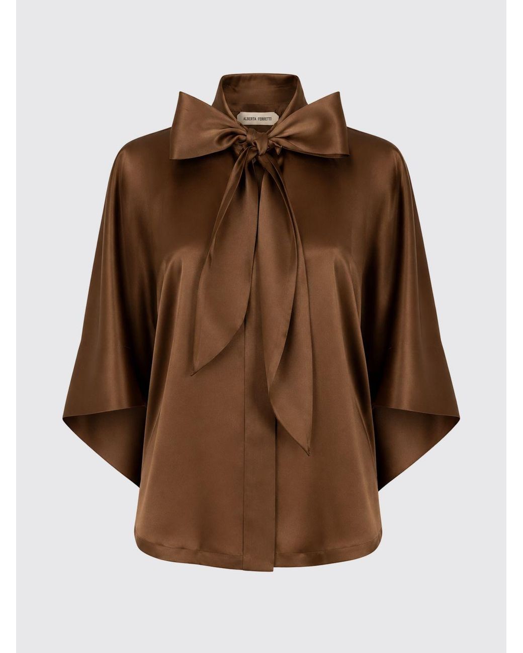 Alberta Ferretti Brown Shirt