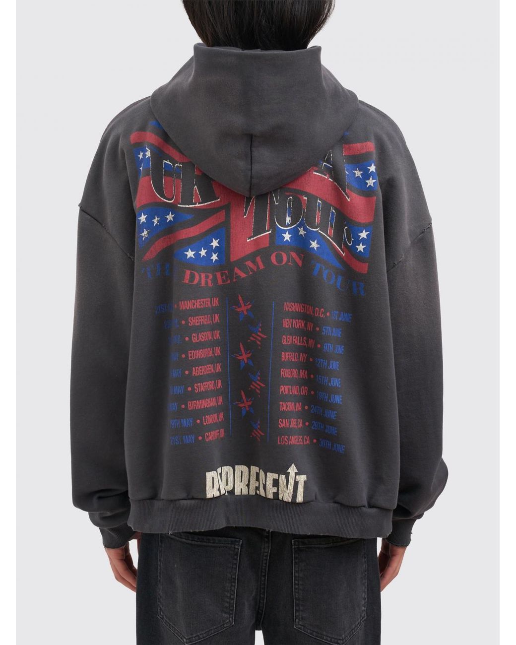Represent Gray Dream On Tour Hoodie for men