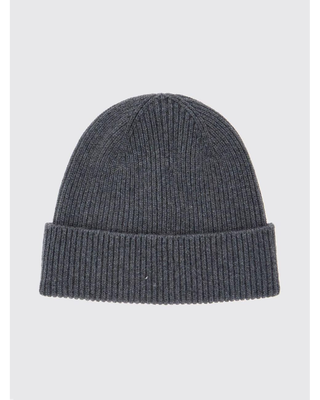 Gucci Gerippte Beanie-Mütze Aus Reinem Kaschmir Mit Gg-Monogramm in Blue für Herren